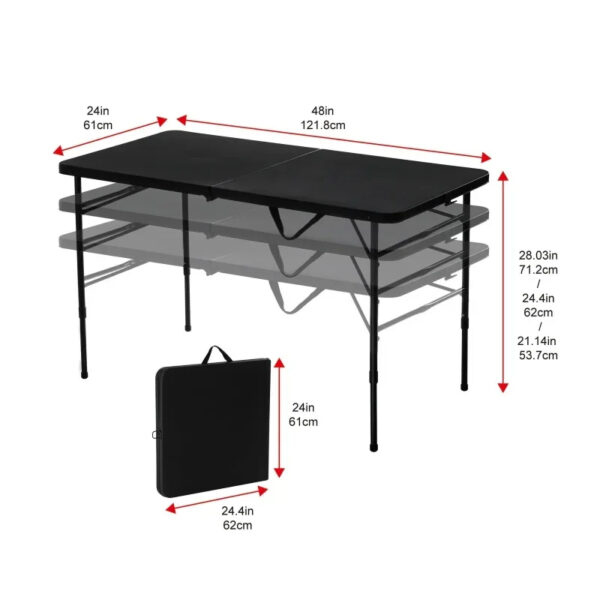 Adjustable Folding Table